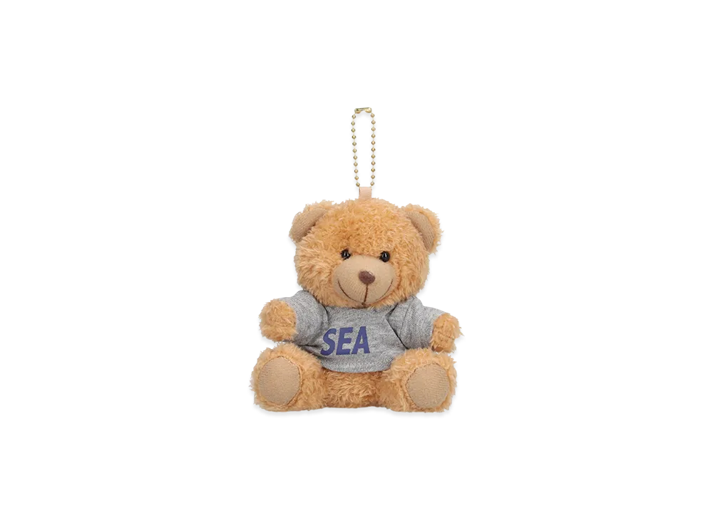 WIND AND SEA Teddy Bear Key Ring "Gray"
