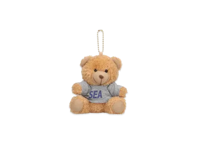 WIND AND SEA Teddy Bear Key Ring "Gray"