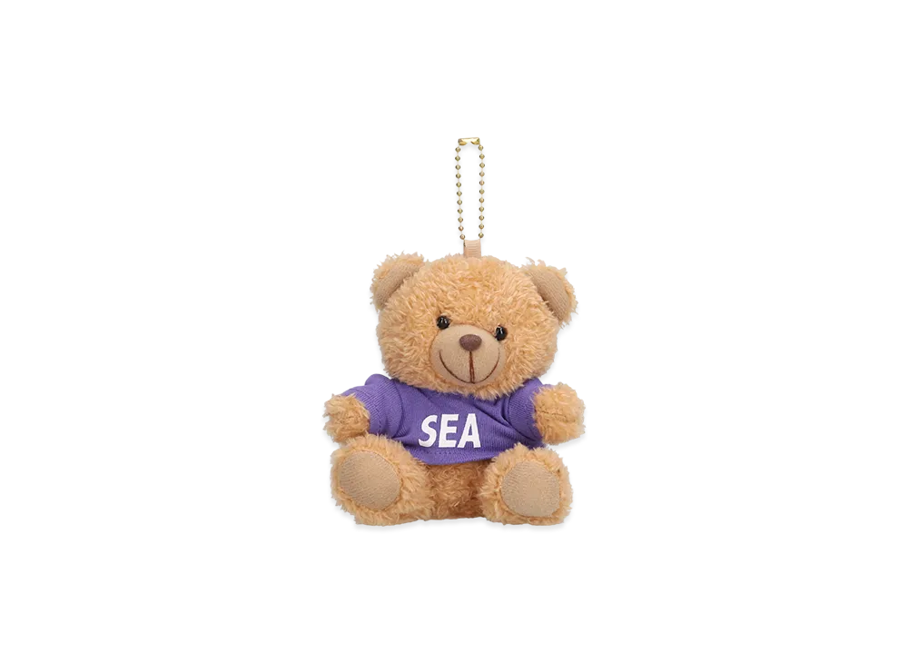 WIND AND SEA Teddy Bear Key Ring "Purple"