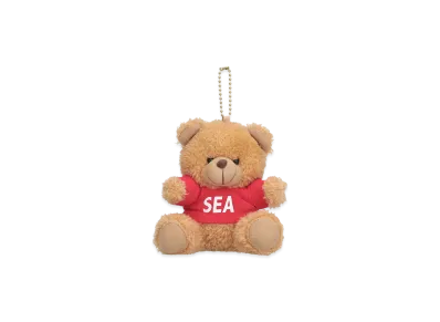 WIND AND SEA Teddy Bear Key Ring "Red"