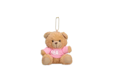 WIND AND SEA Teddy Bear Key Ring "Pink"