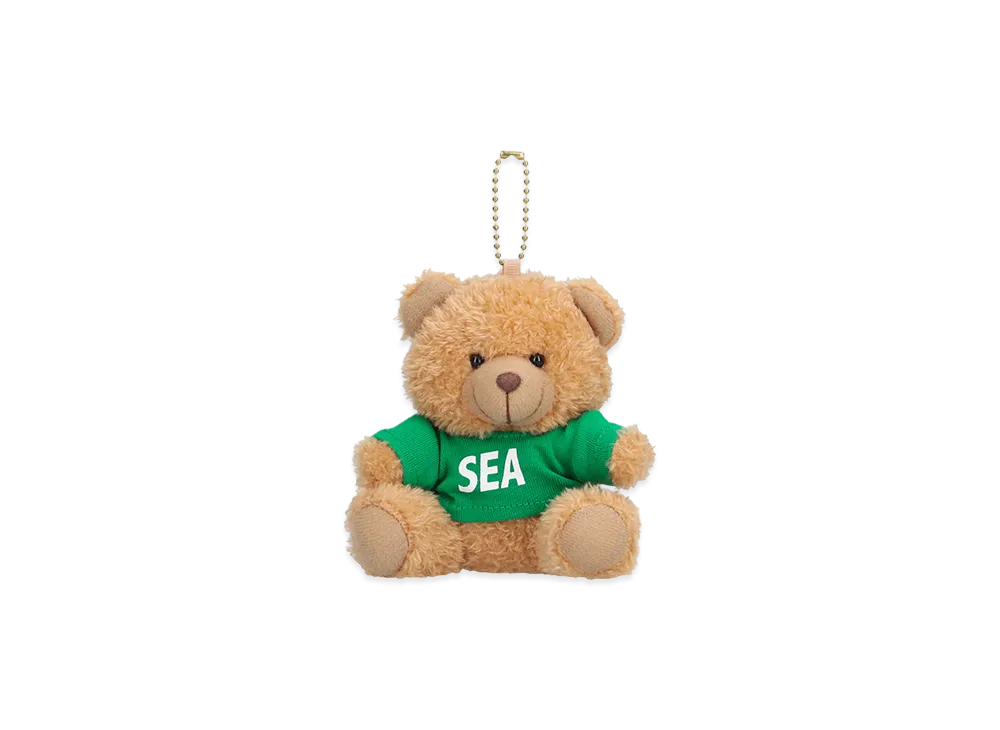 WIND AND SEA Teddy Bear Key Ring "Green"