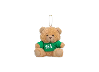 WIND AND SEA Teddy Bear Key Ring "Green"