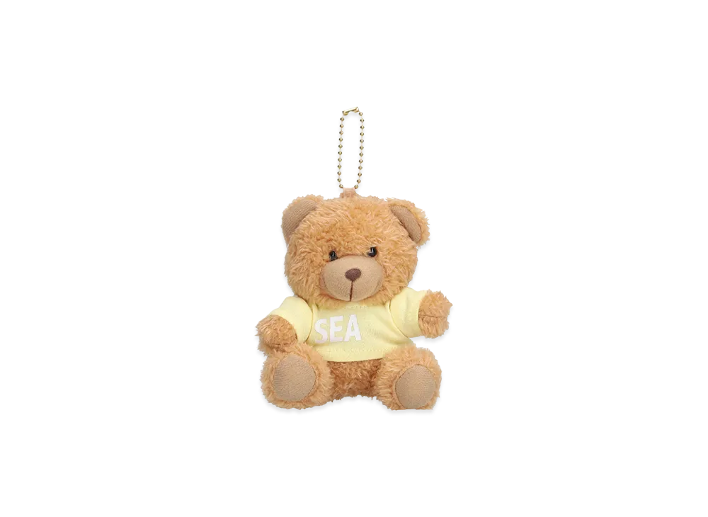 WIND AND SEA Teddy Bear Key Ring "Yellow"