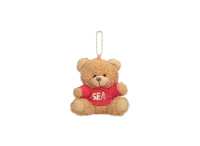 WIND AND SEA Teddy Bear Key Ring "Red Gold"