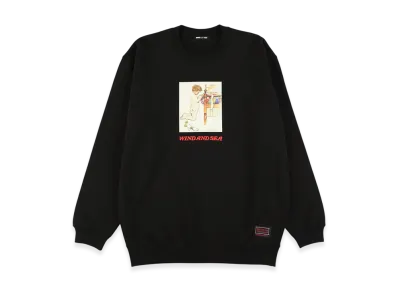 WIND AND SEA x Norman Rockwell Crew Neck Sweatshirt "Black"