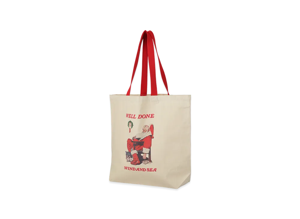 WIND AND SEA x Norman Rockwell Tote Bag "Natural"