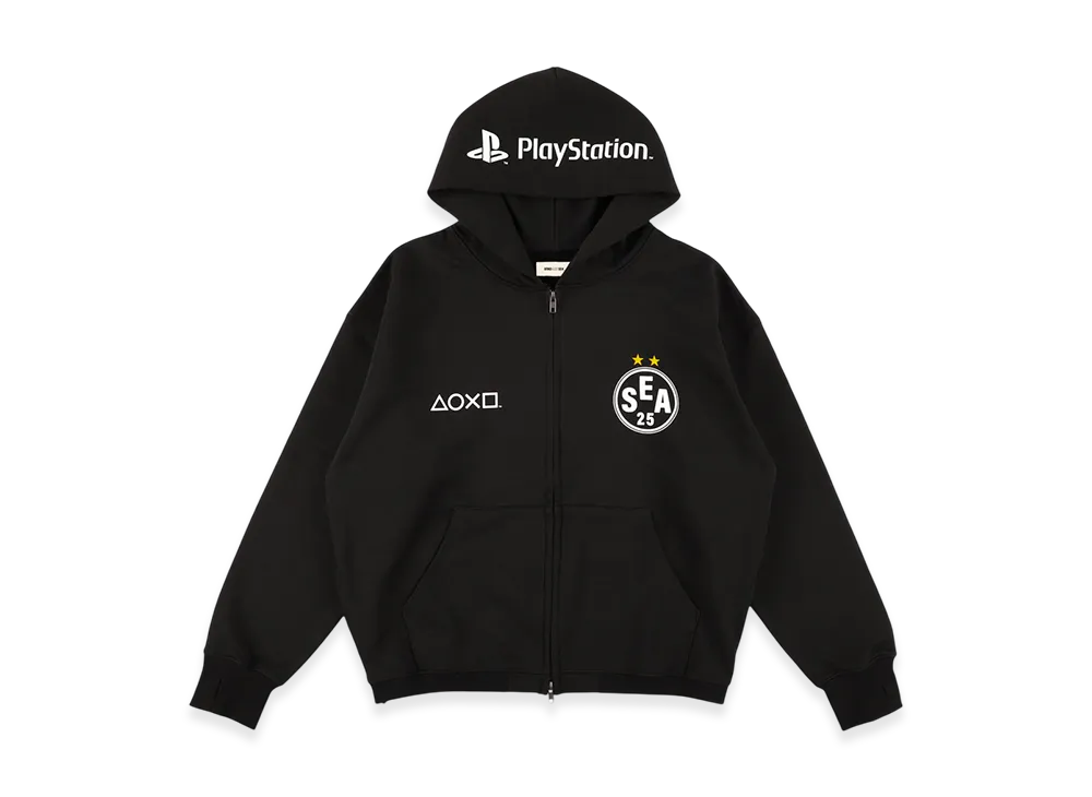 WIND AND SEA x Playstation Team Zip Hoodie "Black"