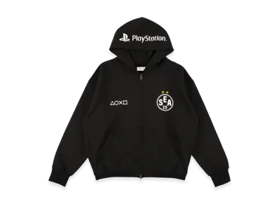 WIND AND SEA x Playstation Team Zip Hoodie "Black"