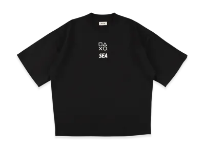 WIND AND SEA x Playstation Back Panel Tee "Black"