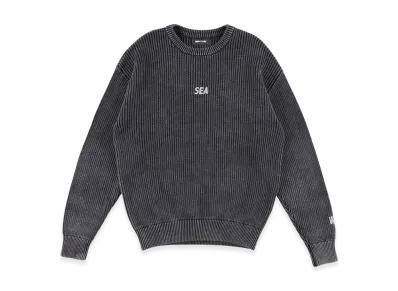 WIND AND SEA Pigment Cotton Knit "Black"