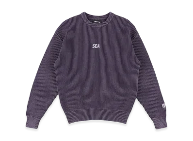 WIND AND SEA Pigment Cotton Knit "Purple"