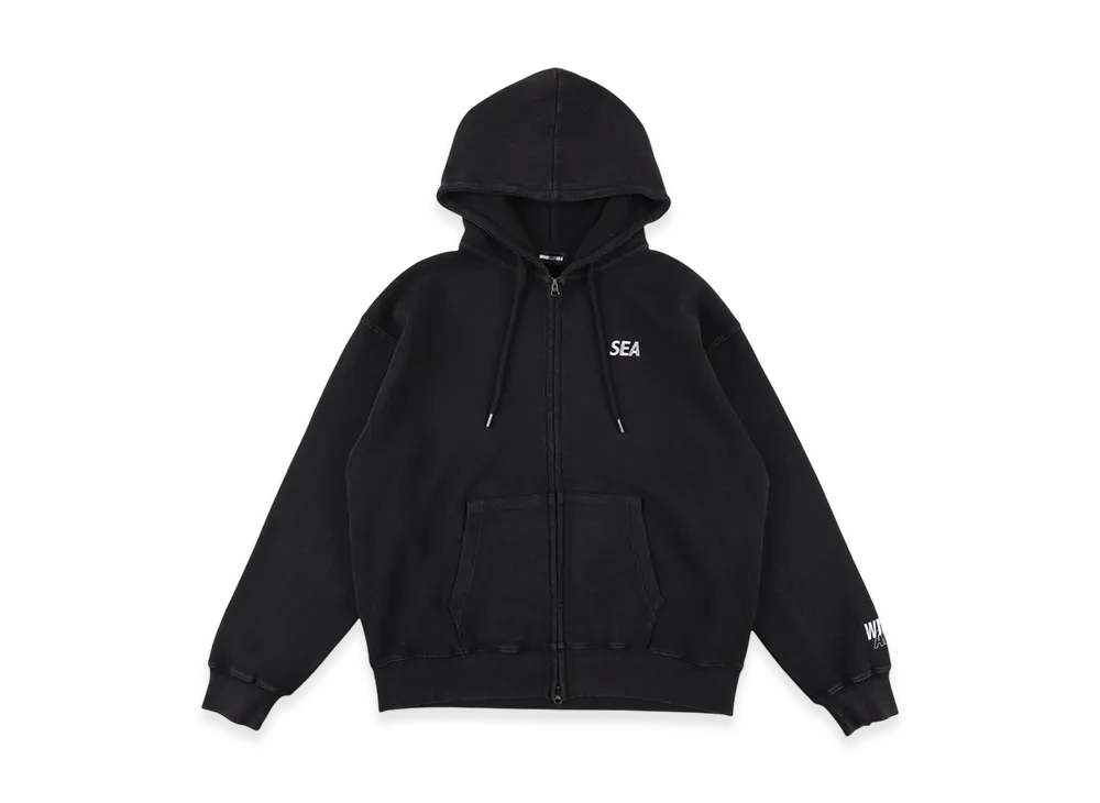 WIND AND SEA Heavy Waffle Zip Sweatshirt "Black"