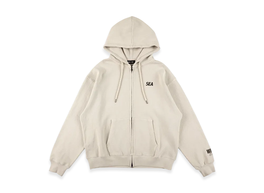 WIND AND SEA Heavy Waffle Zip Sweatshirt "Beige"