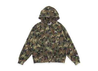 WIND AND SEA Heavy Waffle Zip Sweatshirt "Camo"
