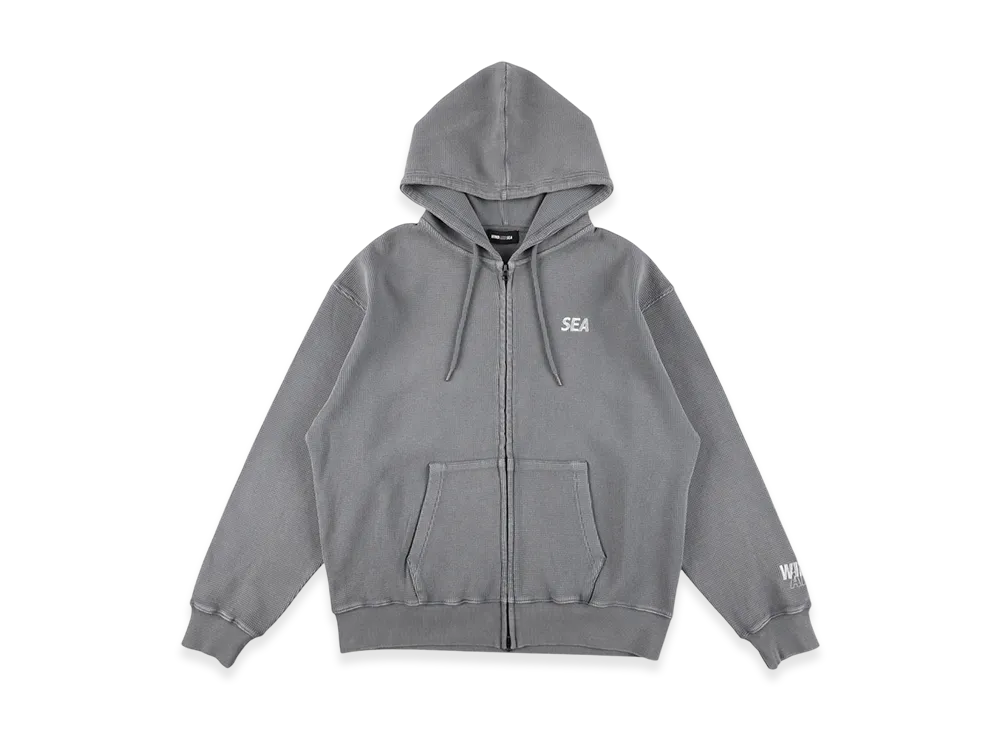 WIND AND SEA Heavy Waffle Zip Sweatshirt "Gray"