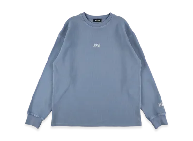 WIND AND SEA Heavy Waffle L/S Tee "Dark Sax"