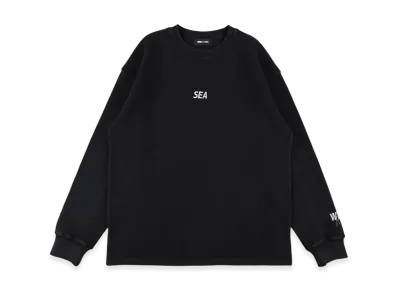 WIND AND SEA Heavy Waffle L/S Tee "Black"
