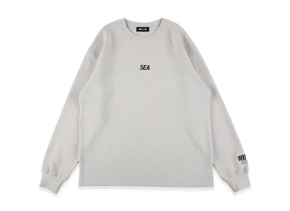 WIND AND SEA Heavy Waffle L/S Tee "Beige"
