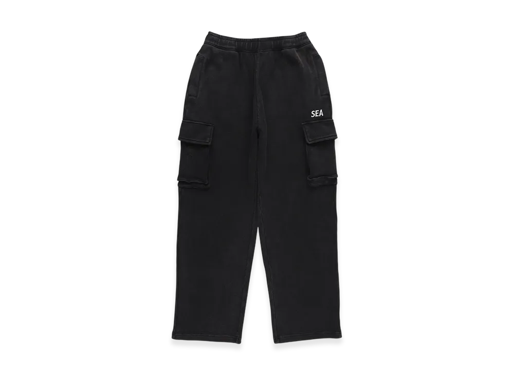 WIND AND SEA Heavy Waffle Cargo Pants "Black"