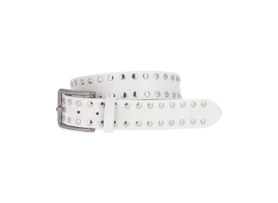 WIND AND SEA Studs Leather Belt "Ivory"