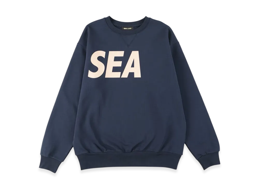 ウィンダンシー シー クルーネック "ネイビーエクリュ"