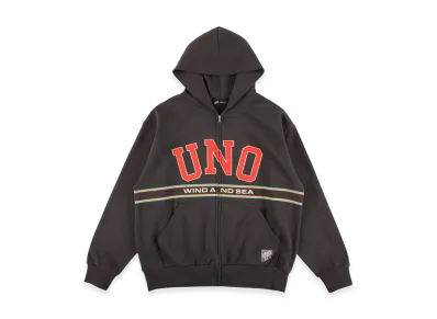 WIND AND SEA x UNO Zip Hoodie "Black"