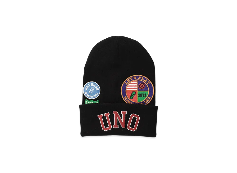 WIND AND SEA x UNO Knit Cap "Black"