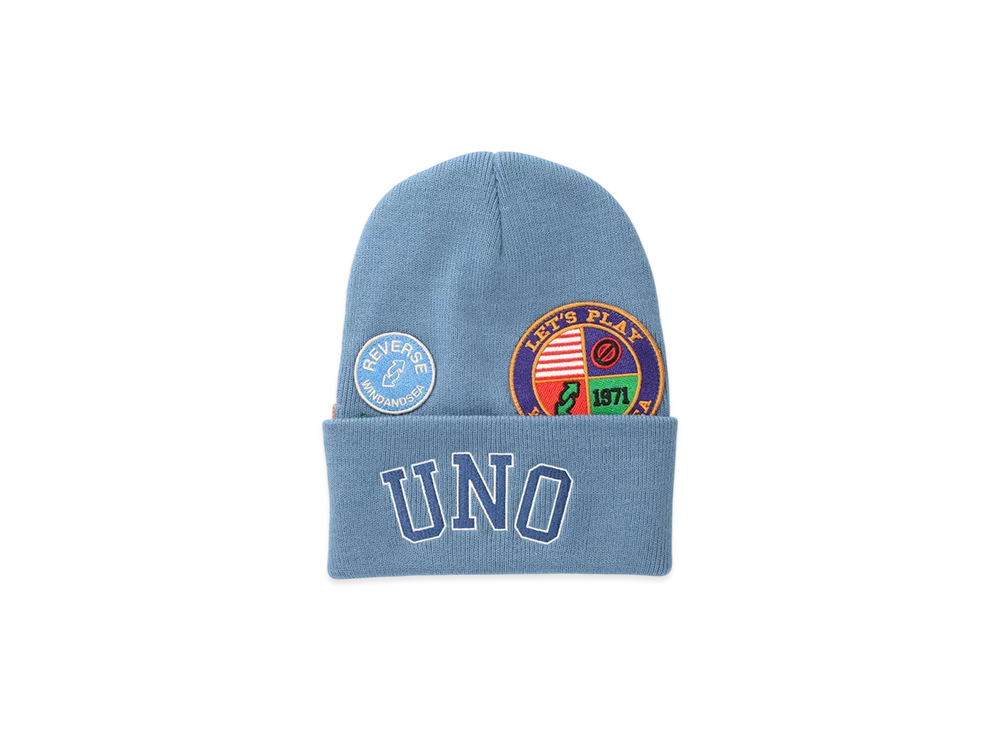 WIND AND SEA x UNO Knit Cap "Blue"