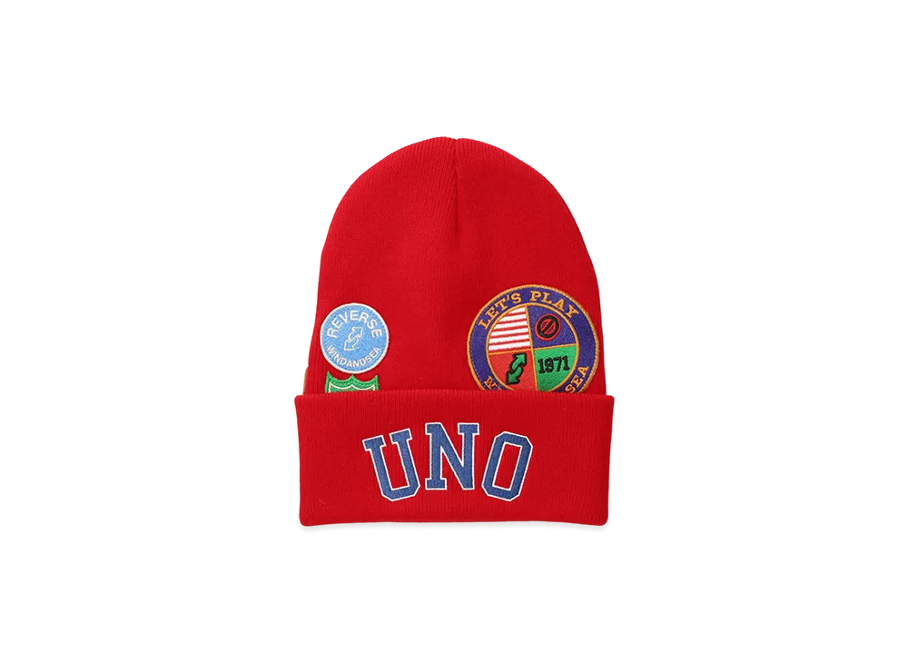 WIND AND SEA x UNO Knit Cap "Red"