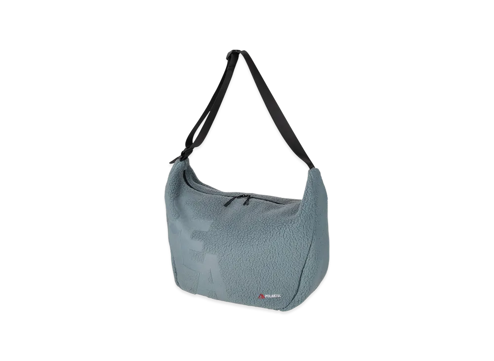 WIND AND SEA Polartec Thermal Boa Fleece Shoulder Bag "Sea Blue"