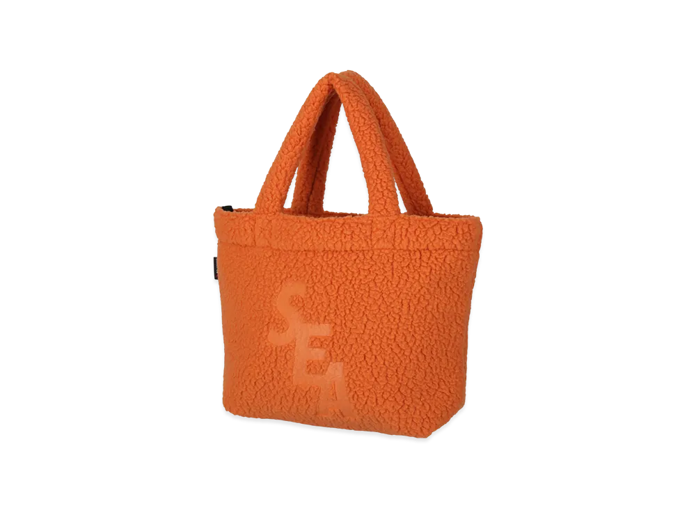 WIND AND SEA Polartec Thermal Boa Fleece Mini Tote "Orange"