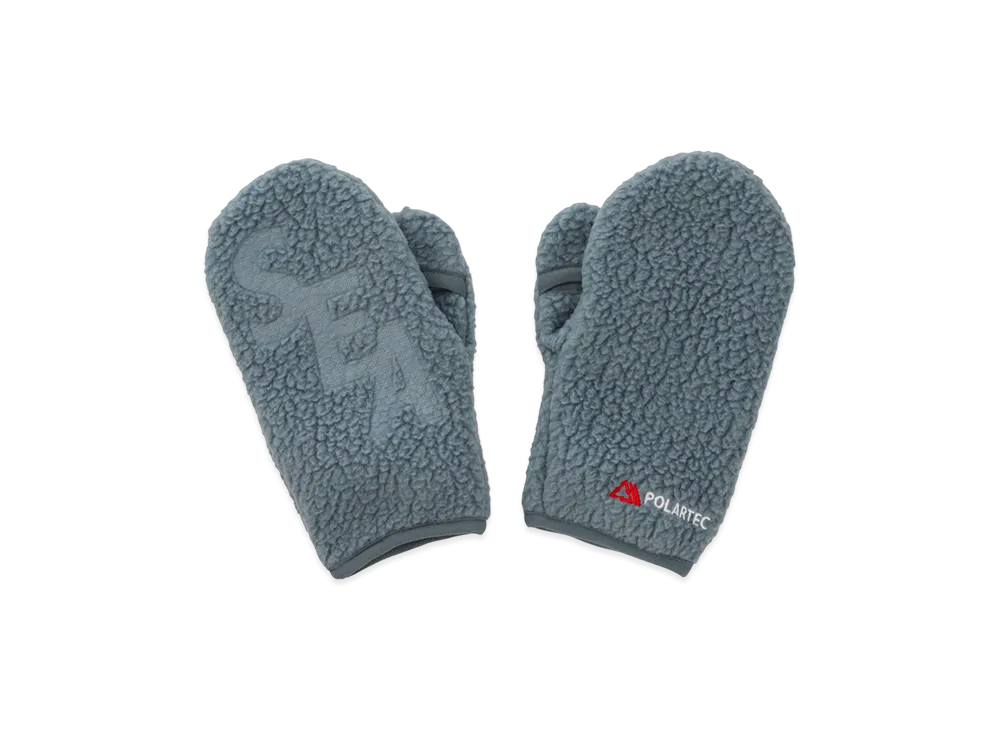 WIND AND SEA Polartec Thermal Boa Fleece Miton "Sea Blue"