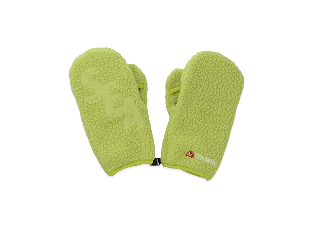 WIND AND SEA Polartec Thermal Boa Fleece Miton "Yellow"