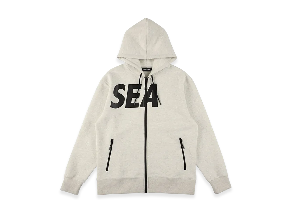 WIND AND SEA WDS-SIG Tech Fleece Zip-up Hooded shirt "Ash"