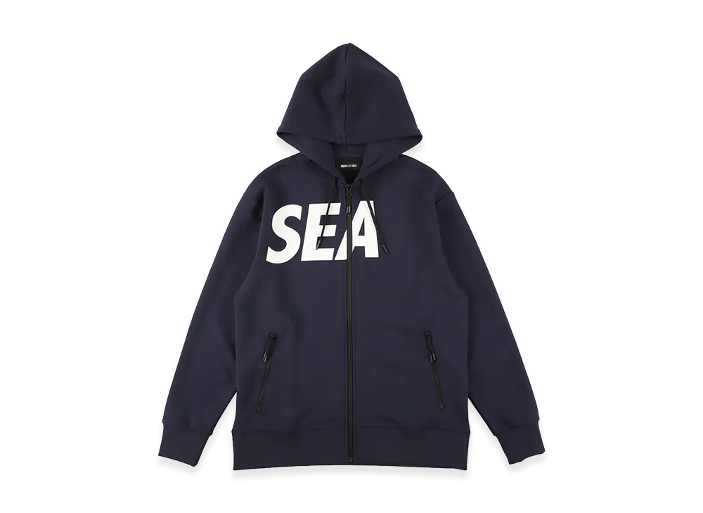 WIND AND SEA WDS-SIG Tech Fleece Zip-up Hooded shirt "Navy"
