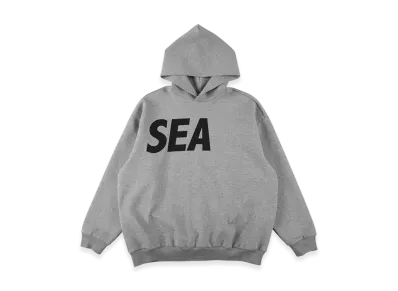 WIND AND SEA Relaxed Fit Hooded Ponte Sweatshirt "Gray"