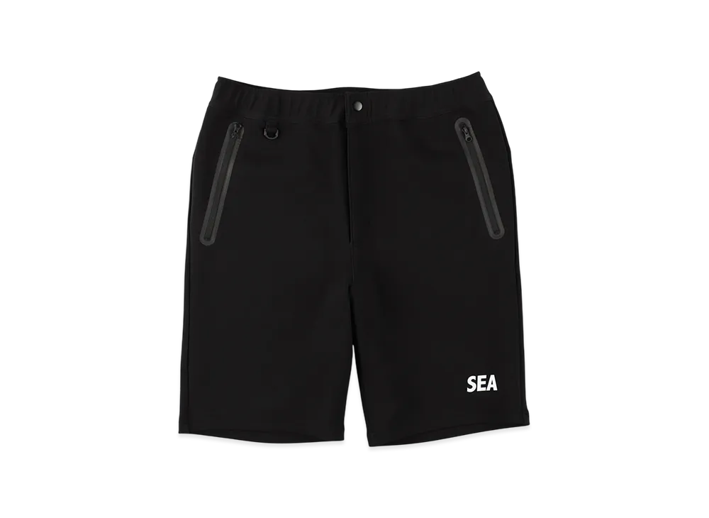 WIND AND SEA Ponte Sweat Shorts "Black"