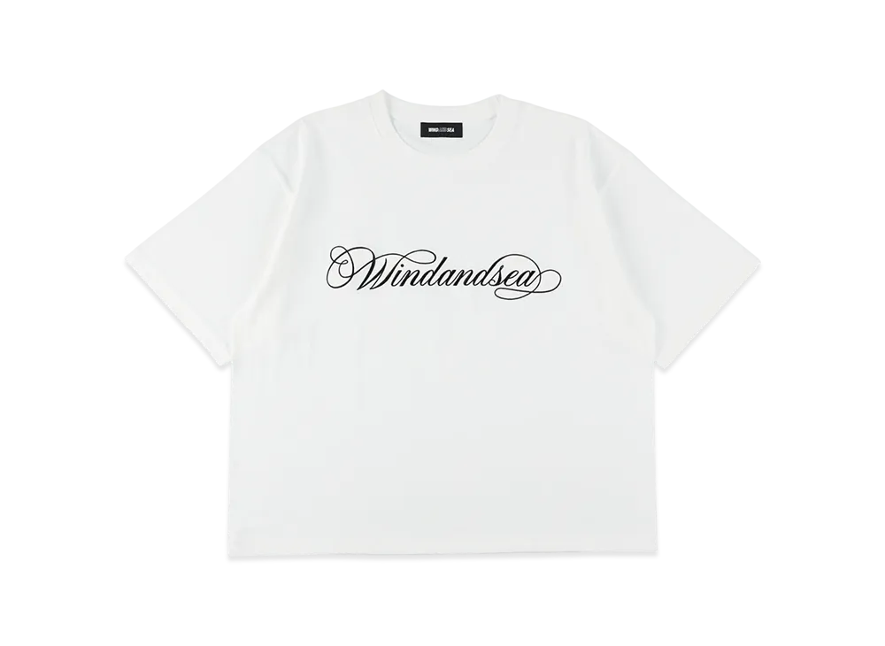 WIND AND SEA Caligraphy Embroidery Tee "White"
