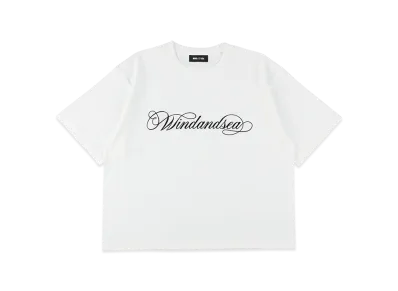 WIND AND SEA Caligraphy Embroidery Tee "White"