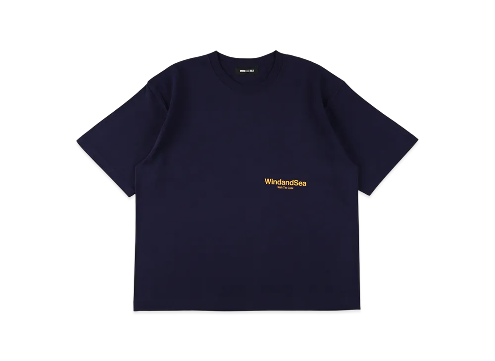 WIND AND SEA Shift The Code Basic Tee "Navy"