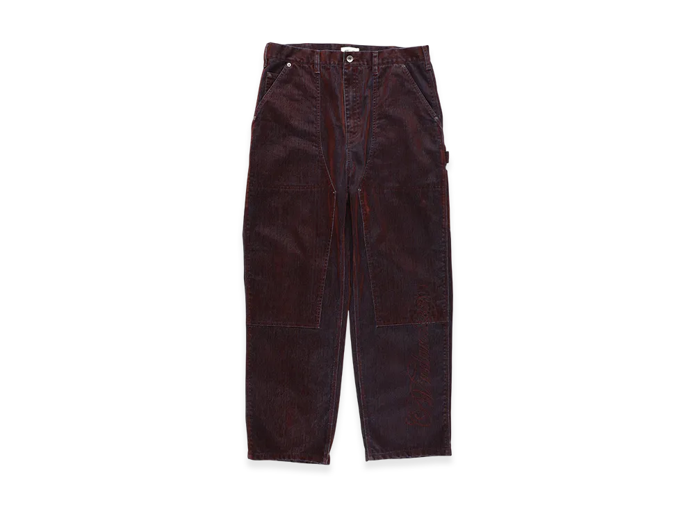 WIND AND SEA Velour Touch Denim Pant "Wine"