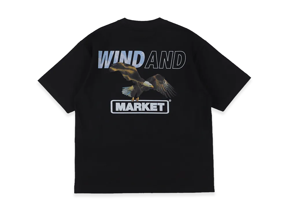 WIND AND SEA x MARKET Eagle S/S Tee "Black"