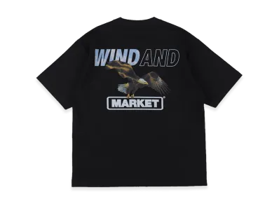 WIND AND SEA x MARKET Eagle S/S Tee "Black"