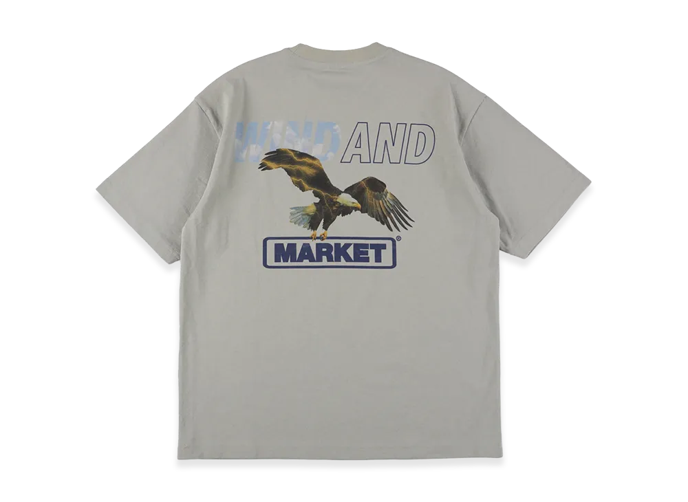 WIND AND SEA x MARKET Eagle S/S Tee "Storm Gray"
