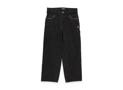 WIND AND SEA Studs Double Knee Pants "Black"