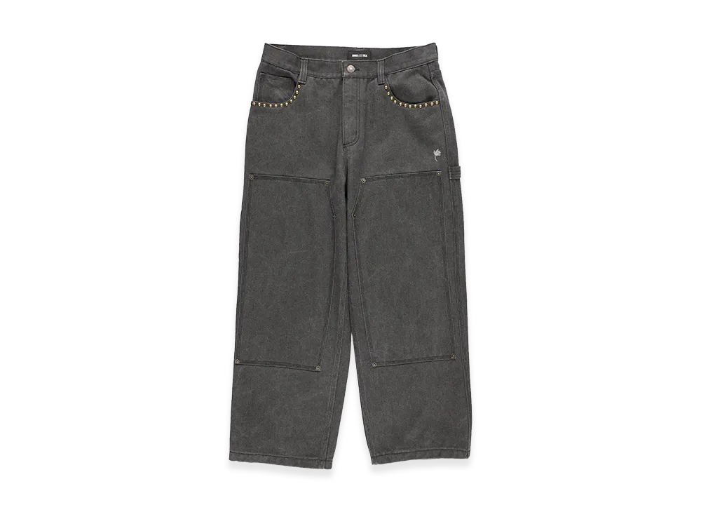 WIND AND SEA Studs Double Knee Pants "Gray"