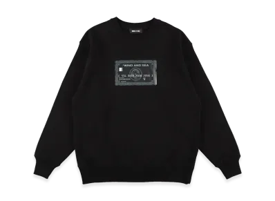 WIND AND SEA Credit Card Logo Crewneck Sweatshirts "Black"