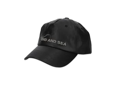 WIND AND SEA Syntetic Leather Logo Cap "Black"