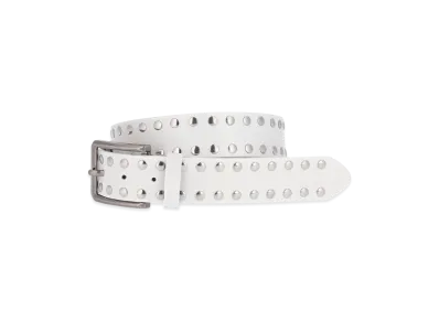 WIND AND SEA Studs Leather Belt "Ivory"